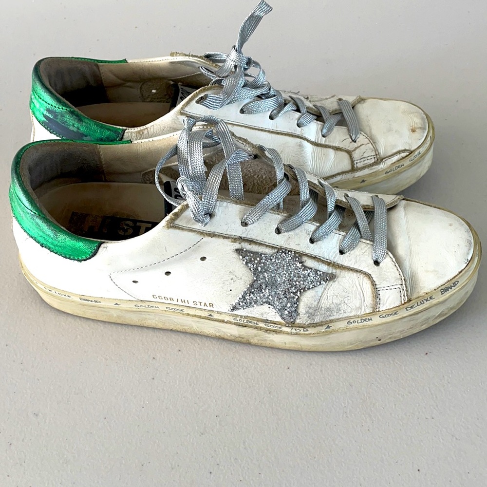 Golden Goose Hi Star Lather platform sneakers